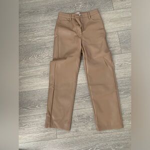 Aritzia tan melina pant cropped version
